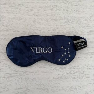 Slip Dark Blue Virgo Embroidered Sleep Mask
